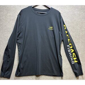 Fishing Shirt Men's Bassdash XL Black Performance Cooling Long Sleeve Mesh Back